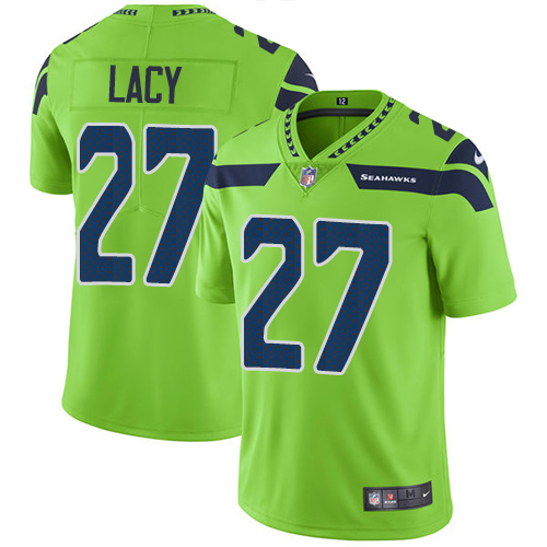 Nike Seahawks #27 Eddie Lacy Green Men's Stitched NFL Limited Rush Jersey